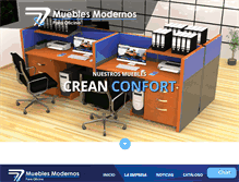 Tablet Screenshot of muebles-modernos.com.ve